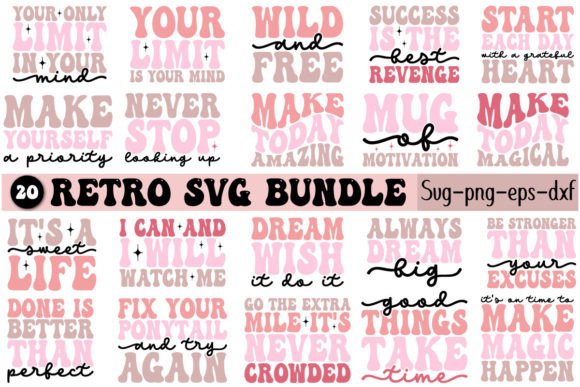 Download Retro Motivation Svg Bundle - Motivation svg Collection