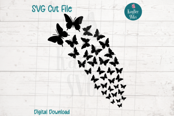 Download Swarm of Butterflies SVG Cut File - Butterflies svg Collection